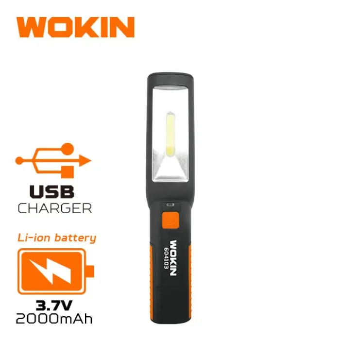 Wokin Yenidən Şarj Olunan Maqnitli LED İş Fənəri — Bakı