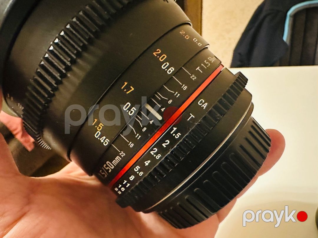 Linza Rokinon 50 mm 1.5 Cine lens — Foto və video texnikası, Bakı (10)