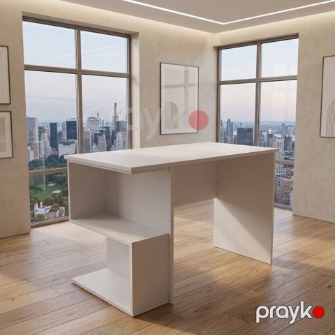 Yazı masası MB 31, Laminat, Ağ, 100x75x50 sm — Bakı
