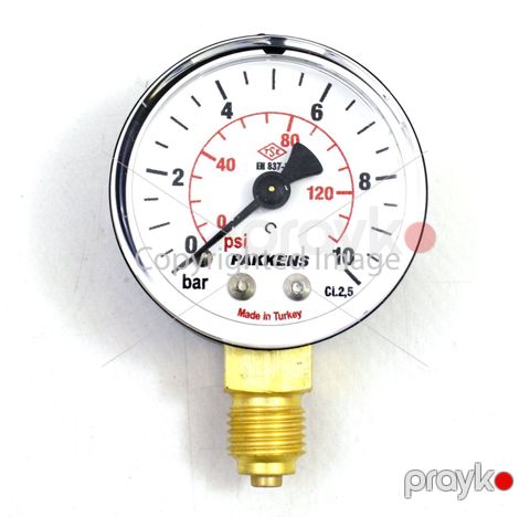 Manometr quru tipli (0-10 Bar 63 mm 1,4") Pakkens 0631000107 — Bakı