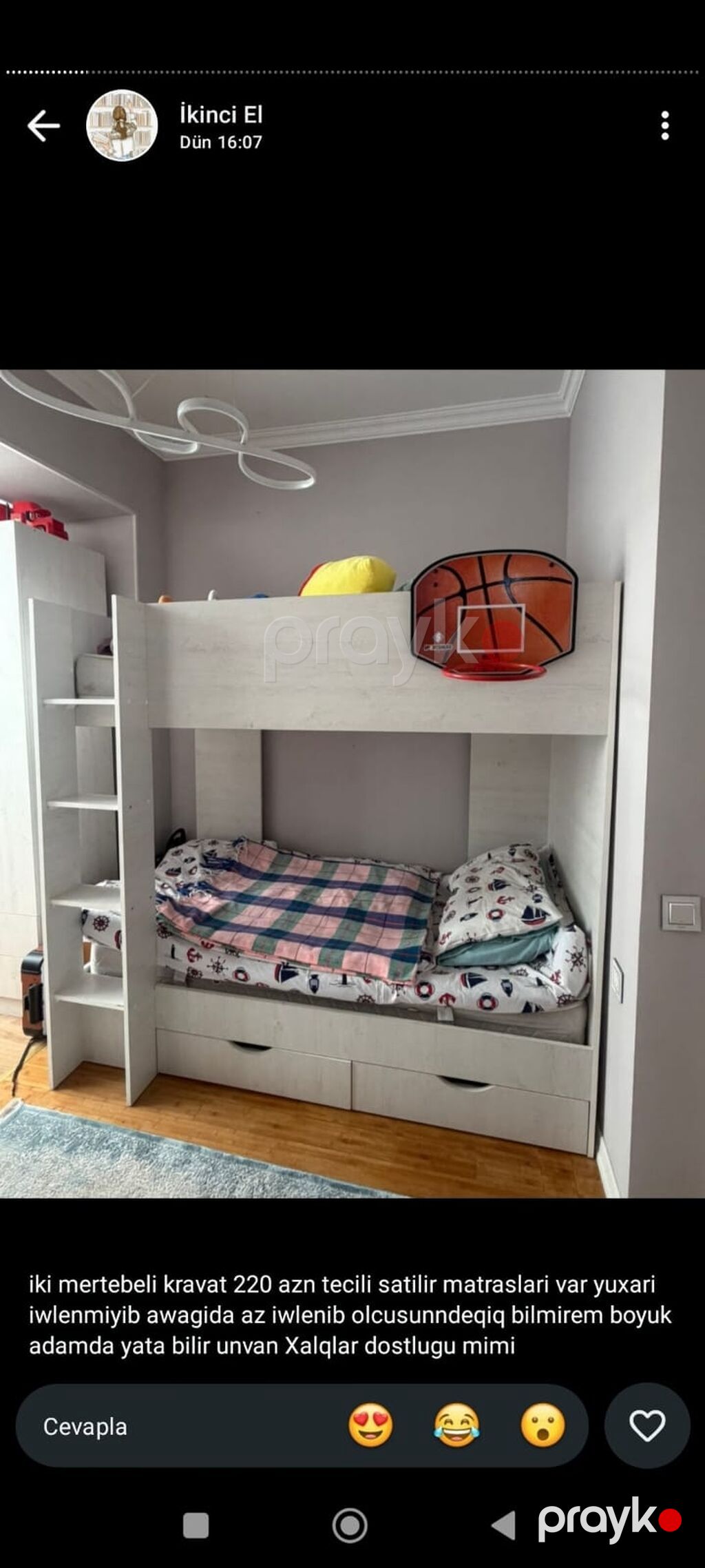 Klassik yataq desdi satılır 500 azn.Unvan varosvski(Gülü) — Mebel, Bakı (2)