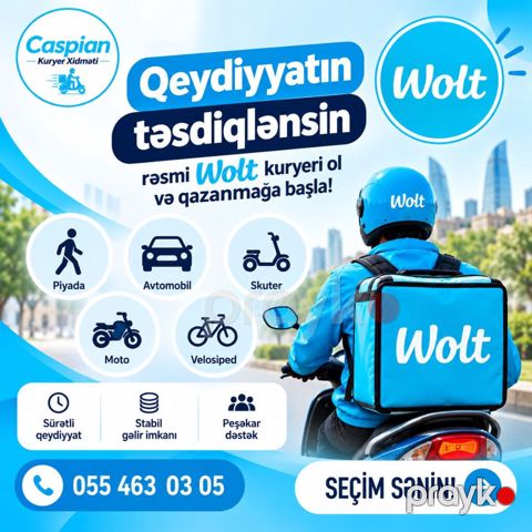 Moto-kuryer tələb olunur — Bakı