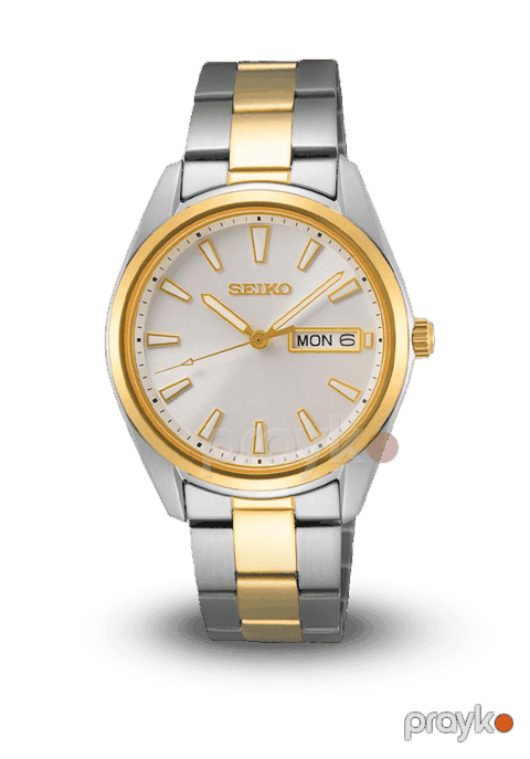 Qol saatı Seiko Conceptual SUR446P1 Gümüşü/Qızılı — Bakı