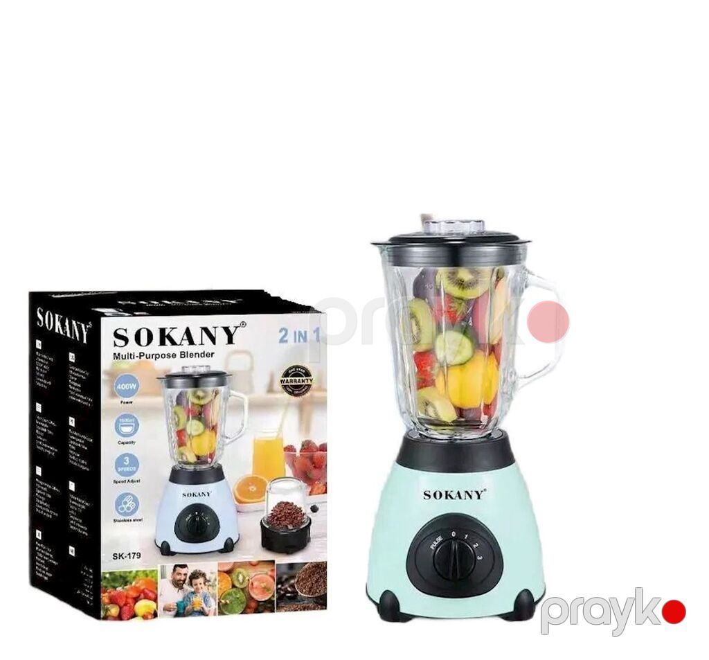 Məhsul: Blender Sokany SK-179 Brend: Sokany Kateqoriya: Blenderlər — Blenderlər, xırdalayanlar və mikserlər, Bakı (2)