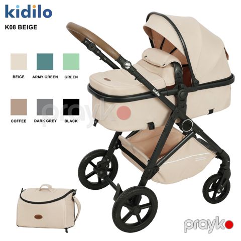 Uşaq arabası Kidilo V8G-C SC017, bej, 0+ ay — Bakı
