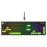 Havit KB893L Gaming Keyboard RGB (Qara + Yaşıl) (6939119080587) — Pctech — Kompüterlər və noutbuklar