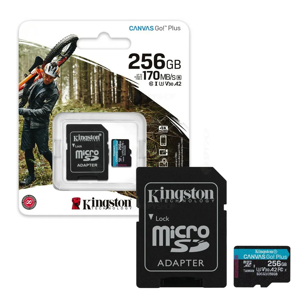 Kingston Canvas Go Plus microSDXC(SDCG4/256GB) — Periferik cihazlar, Bakı (4)