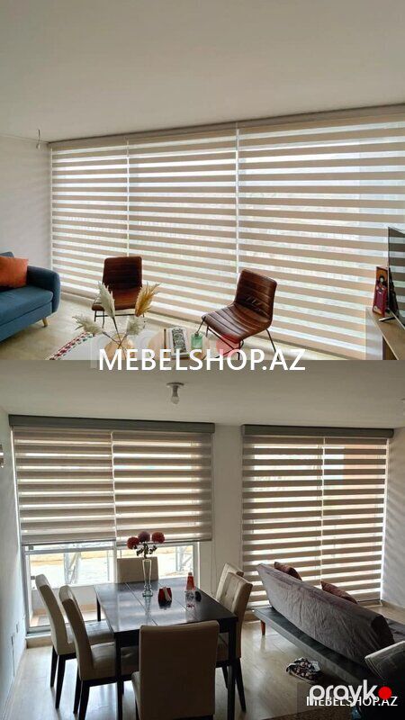 Zebra jalüz — Pəncərələr, qapılar, balkonlar, Bakı (3)