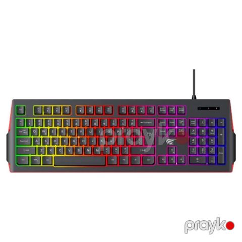 Havit KB866L Gaming Wired Keyboard RGB (Qara + Qırmızı) (HVKB-KB866L-BR) — Bakı