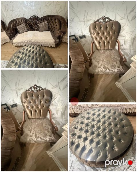 Divan kreslo dəsti satılır 600₼.yaxşı vəziyyətdə.Ünvan Masazır. 6575 — Mehdiabad