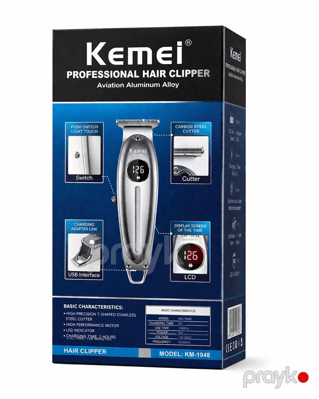 8487 Məhsulun adı: Trimmer Kemei MK 1948 Brend: No Brand — Saç kəsmə maşınları, Bakı (2)