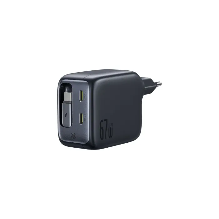 Baseus EnerCore CJ11 3C 67W Daxili Kabel ilə GaN6 Şarj Adapteri — Bakı