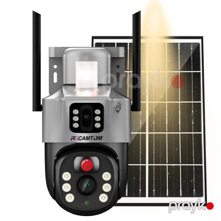 Simsiz 4G sim kartlı Solar ptz 2 kameralar 360° 8mp/4K — Ağıllı ev və təhlükəsizlik, Bakı (4)
