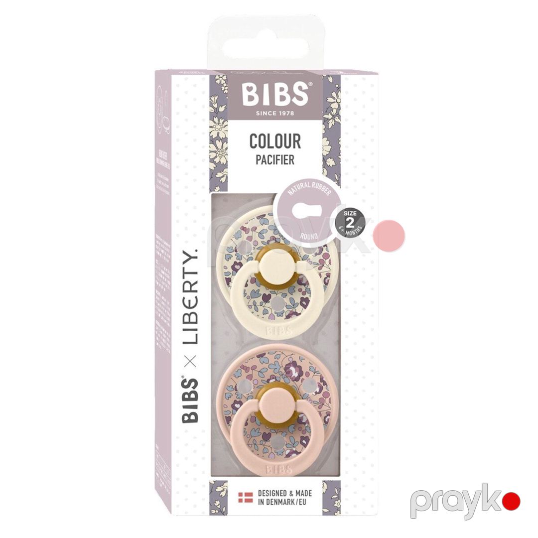Əmzik dəsti Bıbs x Liberty Colour Eloise, ölçü 2, 6-18 ay, çəhrayı/fil sümüyü, 2 əd — Mallar, Bakı (2)