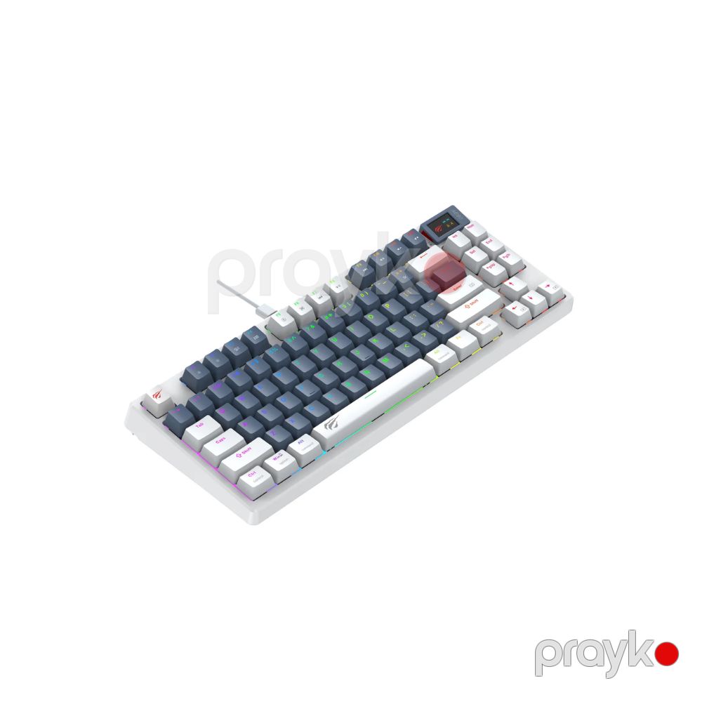 Havit KB884L-RU Gaming Keyboard RGB (Ağ + Mavi) (6939119068929) — Periferik cihazlar, Bakı (2)
