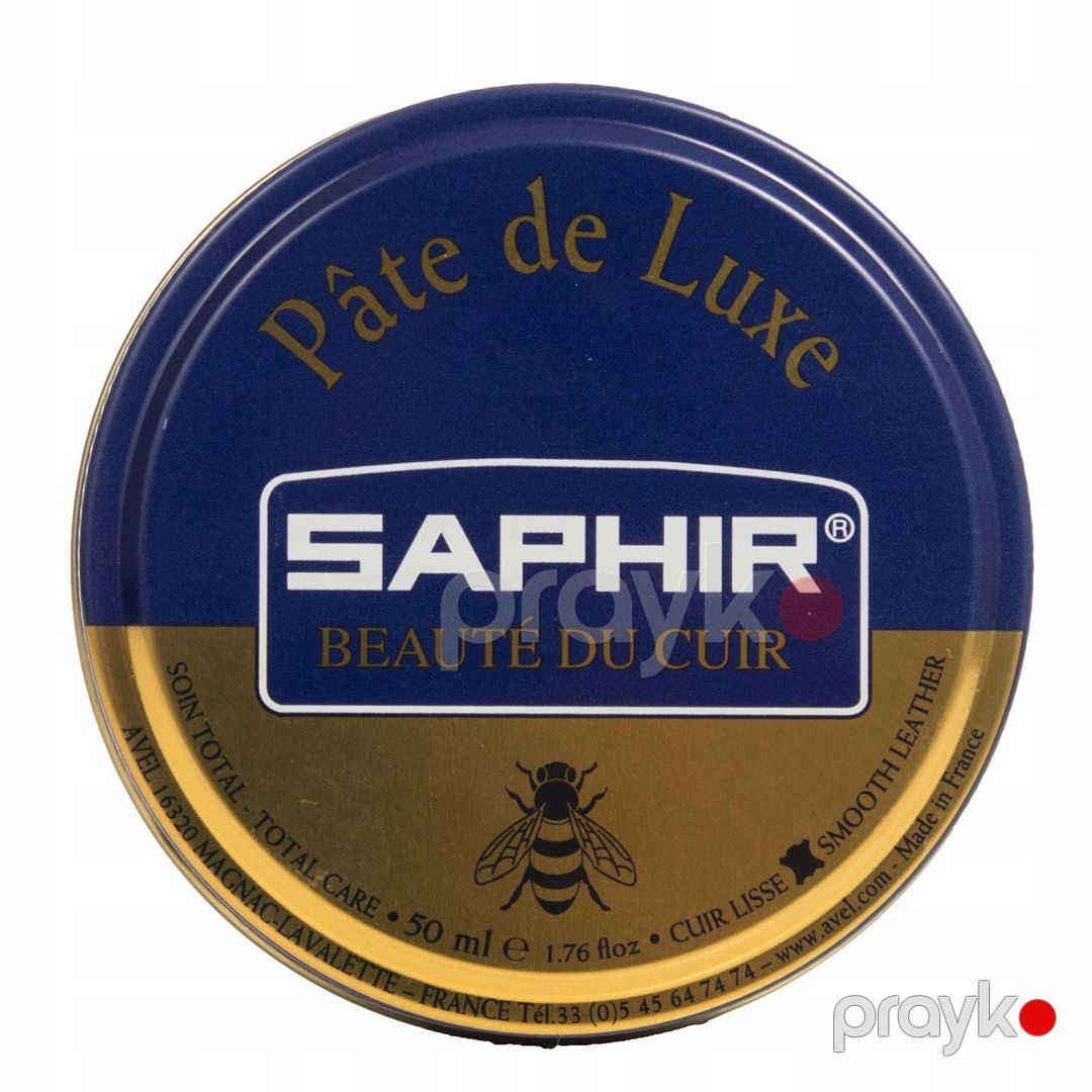 Krem Saphir Pate De Luxe 37 Medium Brown hamar dərili ayaqqabılar üçün, qəhvəyi, 50 ml — Mallar, Bakı (2)
