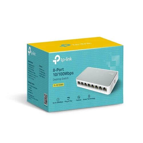 TP-Link TL-SF1008D 8-Port Desktop Switch — Şəbəkə və server avadanlığı, Bakı (3)
