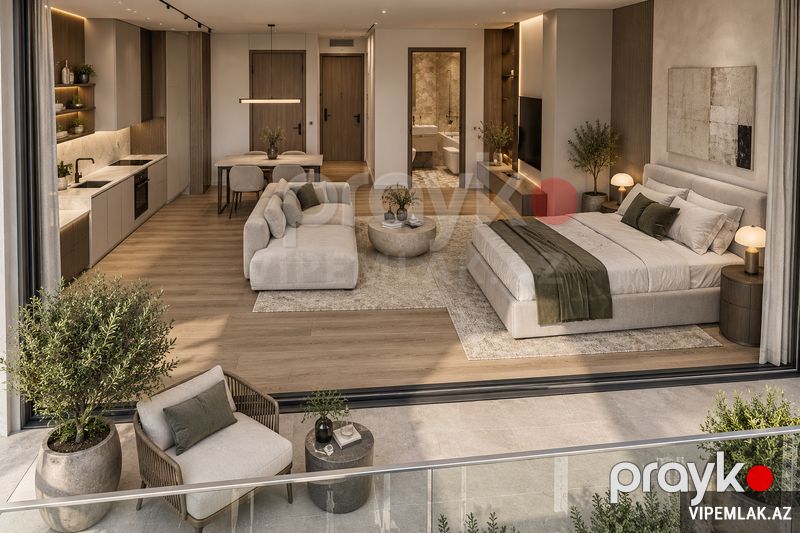 Sabunçu rayonunda 1 otaqlı Yeni tikili Satılır, 64 m² — Mənzil, Bakı (7)
