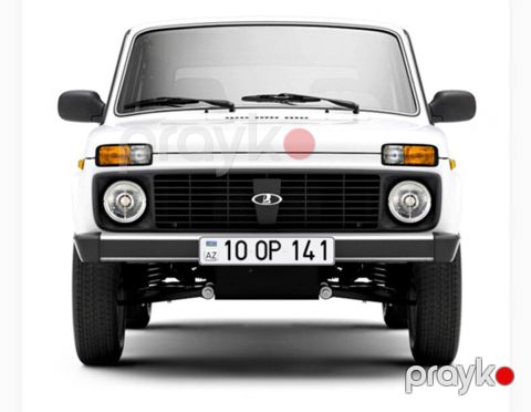 Avtomobil qeydiyyat nişanı - 10-OP-141 — Bakı