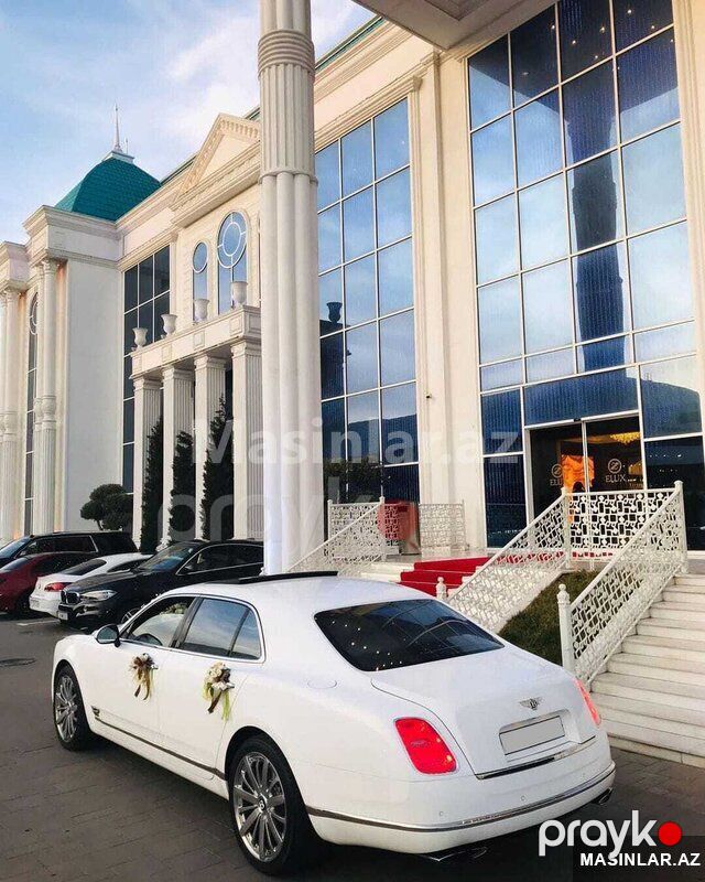 Bentley mulsanne white, 2021 il — Minik avtomobili icarəsi, Bakı (8)