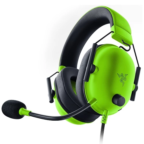 Razer Blackshark V2 X Green Ed. Gaming Headset — Qulaqcıqlar, Bakı (2)