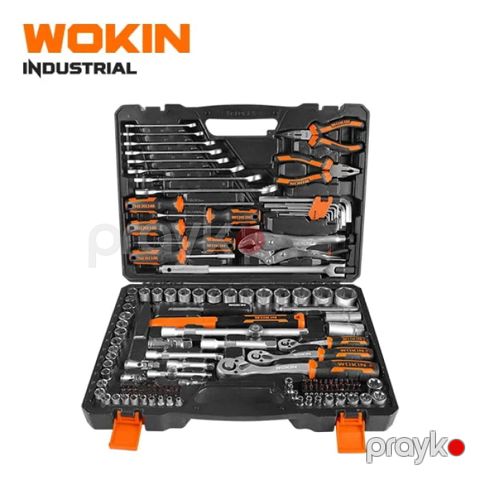 Wokın 137 Parça Peşəkar Mexaniki Alət Dəsti CrV Ratchet Set — Bakı