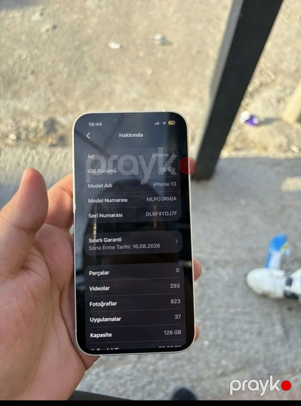 IPhone 13, 128 GB, Ağ, Simsiz şarj — Apple iPhone, İmişli (6)