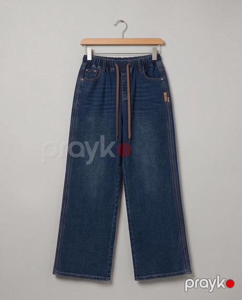 Qadınlar üçün düz cins 12832629, elastan/pambıq, göy, ölçü 33 — Bakı