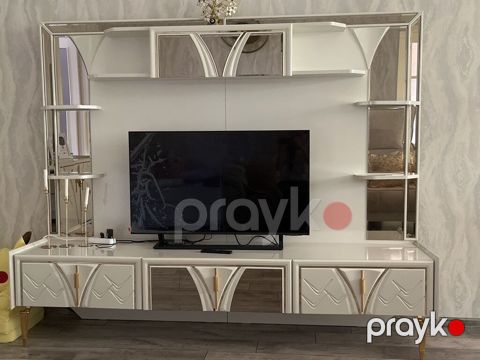 Yeni, Düz TV altlığı, Polkalı, Laminat — Digah