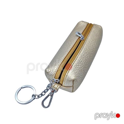 Dəri açar qabı KEY qızılı — Bakı