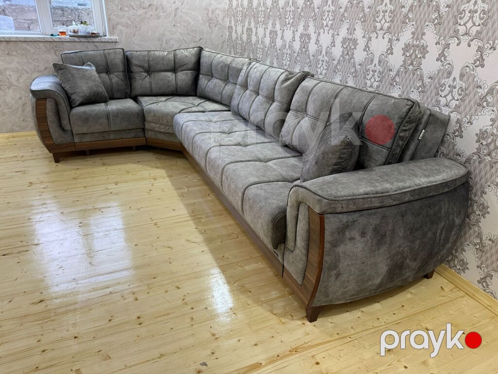 Künc divan – müasir klassik dizayn - Forma: L-şəkilli künc divan — Divanlər, Bakı (3)