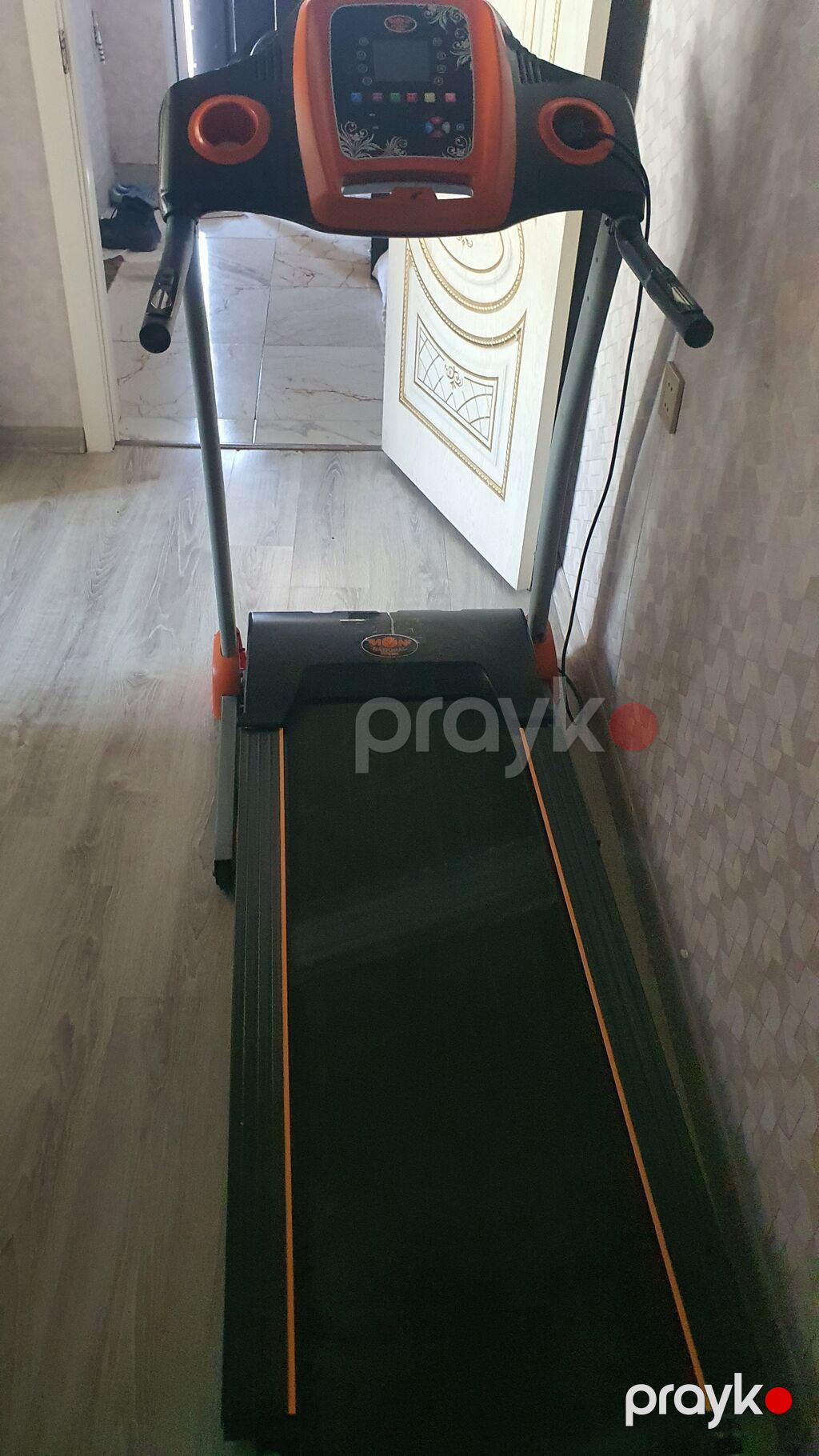 Qaçış trenajoru – elektrikli treadmill - Rəng: qara-narıncı - Konsol — Koşu simulyatorları, Digah (2)