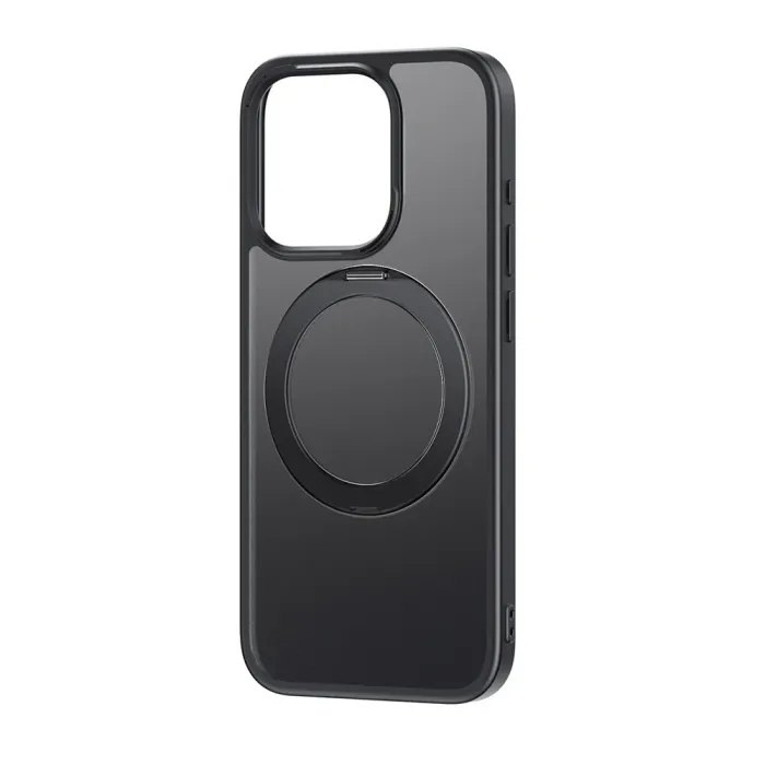 Baseus CyberLoop Series iPhone 15 Seriyası üçün Maqnitli Telefon Qabı Frosted Black — Bakı