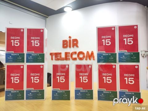 Redmi 15 6/128 385Azn NFC Alış zamanı ƏDV Qebzi verilir — Bakı