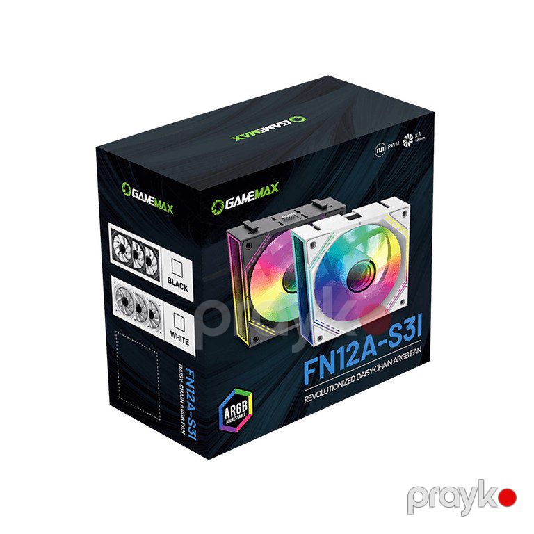Kuler "Gamemax FN12A 3x Argb White" — Kompüterlər və noutbuklar, Bakı (6)