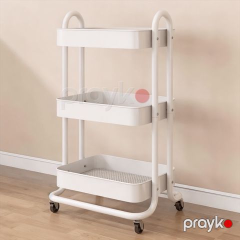 Etajerka 87543, paslanmayan polad, ağ, 94x44x30 sm — Bakı