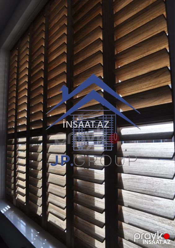 Taxta jalüzlər — Pəncərələr, qapılar, balkonlar, Bakı (3)