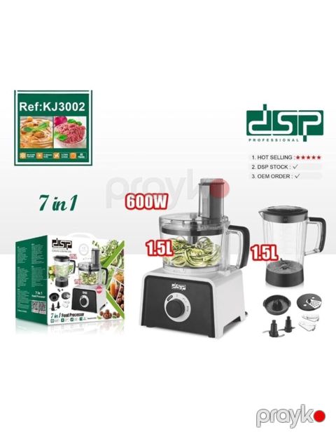 9564 Məhsulun adı: Mətbəx kombaynı DSP KJ3002, 1.5 L, 600 W Brend — Bakı