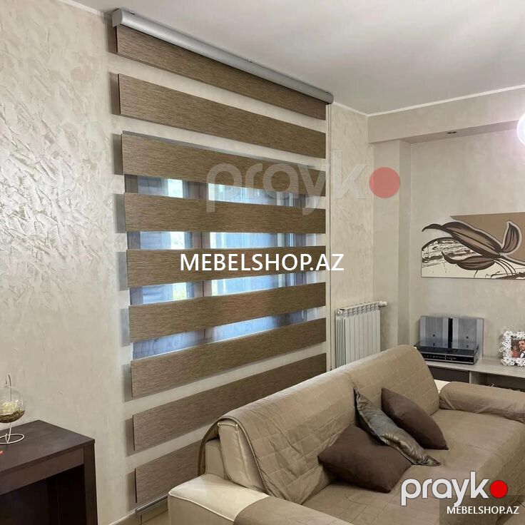 zebra günlük jalüz — Pəncərələr, qapılar, balkonlar, Bakı (4)