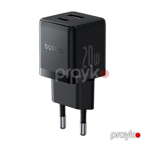 Baseus Palm C+U 20W Usb-c və Usb-a Sürətli Şarj Adapteri EU — Bakı