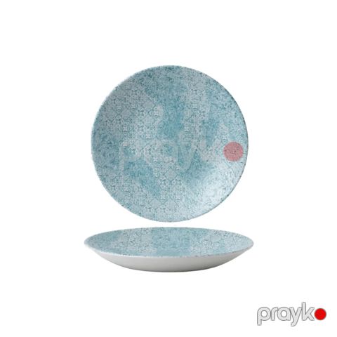 Dərin boşqab Aquamarine dairə, Ø 255 mm, keramik, akvamarin - MTAQPD251 — Bakı