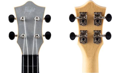 3801 Məhsulun adı: Ukulele Flight TUS65 Silver Travel Soprano — Guitars and Other Stringed Instruments