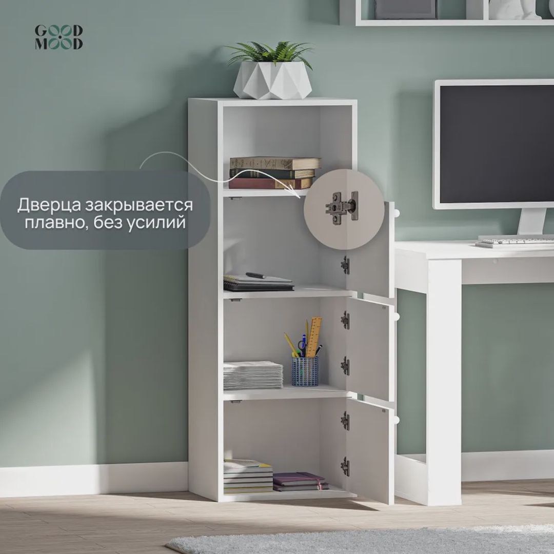 Tumba Letta 3563_M25Mod4Wh, Ldsp, 115x30x42 sm, ağ — Mallar, Bakı (3)