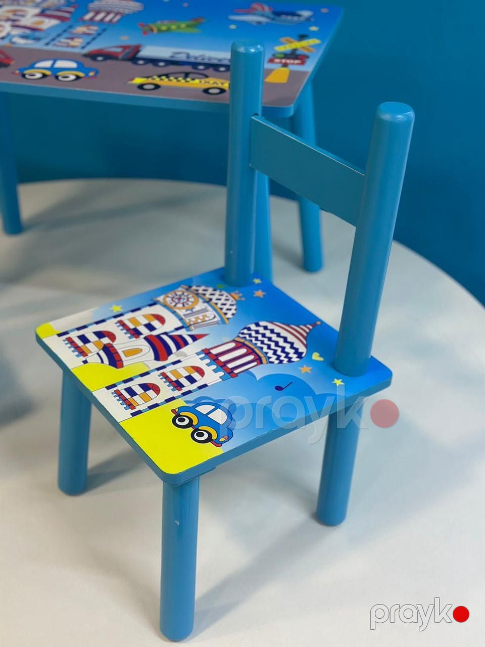 Uşaq mebel dəsti NP17, MDF, göy, 3 əd — Mallar, Bakı (2)