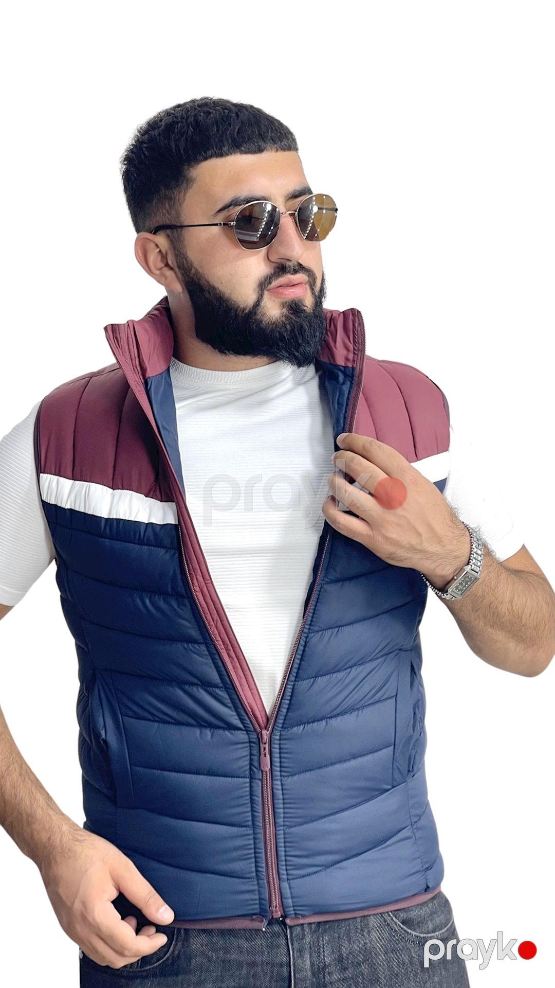 Kişilər üçün qalın jilet 1413-17720, rəngbərəng, polyester, ölçü L — Mallar, Bakı (2)