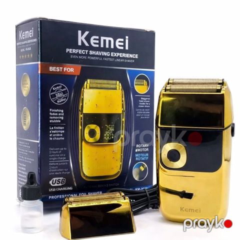 8392 Məhsulun adı: Elektrik ülgüc Kemei KM-2028 Gold Edition — Bakı