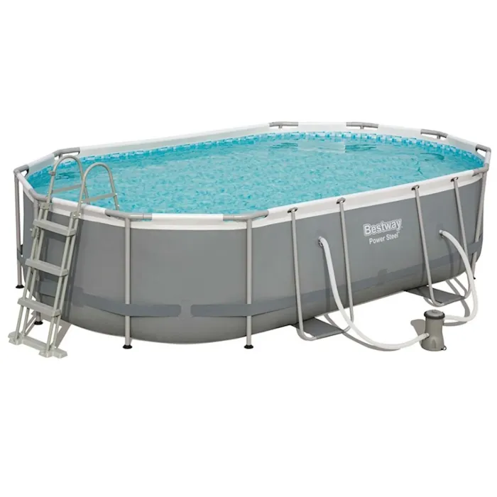 Peşəkar Bestway 56710 Power Steel Comfort Jet Series Hovuz Dəsti (549x274x122 sm) Rəqəmsal Konstruksiya Stabilliyi — Bakı
