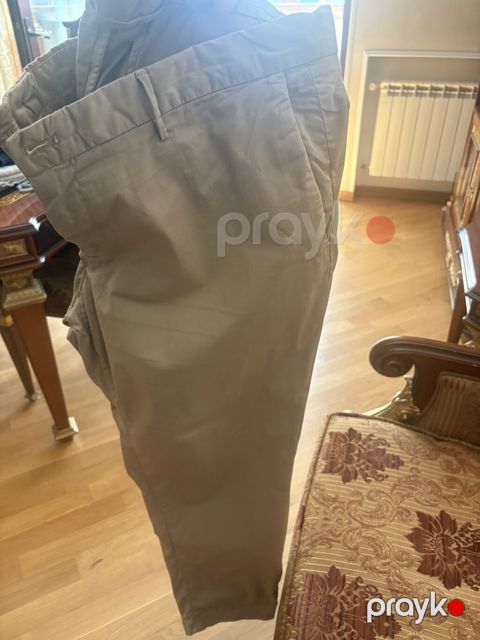 Klassik Şalvar, Massimo Dutti, XL, rəng - Bej — Bakı