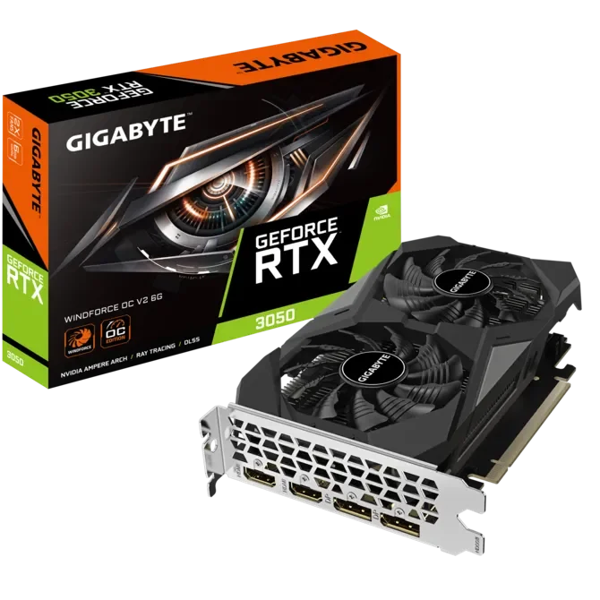 Gigabyte GeForce RTX 3050 Wındforce OC V2 6G 6GB 96bit (GV-N3050WF20CV2-6GD) — Sistem blokları, Bakı (7)