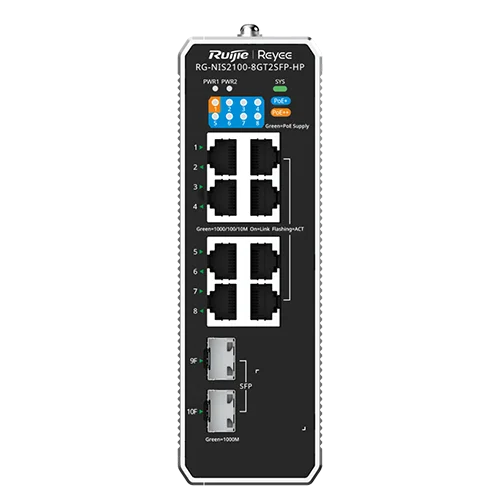 Reyee RG-NIS2100-8GT2SFP-HP Industrial Cloud Managed Switch — Şəbəkə və server avadanlığı, Bakı (2)